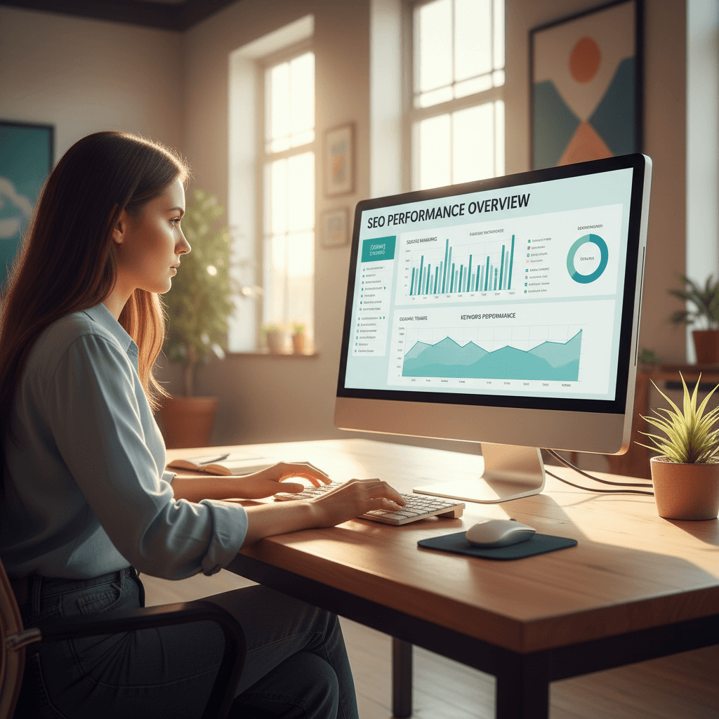 SEO analytics dashboard and search ranking analysis